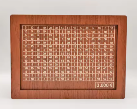 Hucha de madera de 1000/2000/3000/5000/10000 euros
