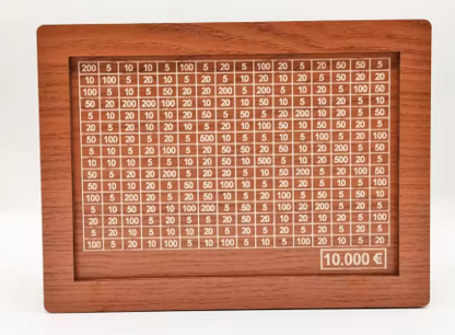Hucha de madera de 1000/2000/3000/5000/10000 euros