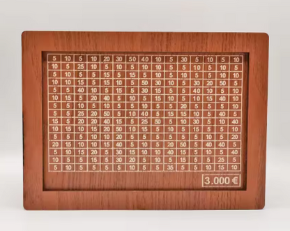 Hucha de madera de 1000/2000/3000/5000/10000 euros